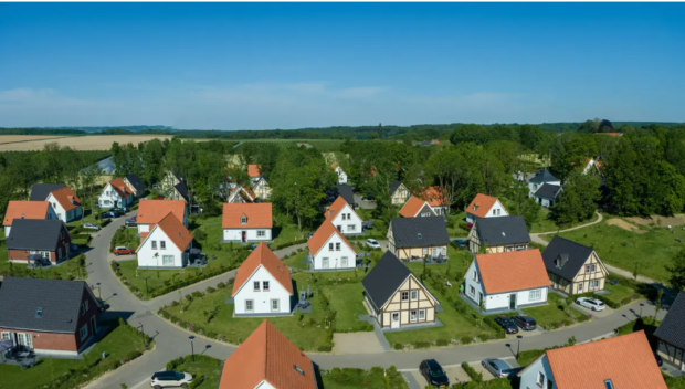 Populaire vakantieparken in Nederland, dronefoto